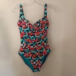 LA BLANCA WOMENS ONE PIECE SWIMSUITE